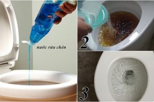 Cách thông bồn cầu bằng nước rửa chén đơn giản tại nhà