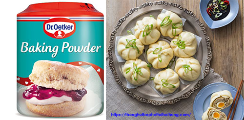 Baking powder làm bánh bao