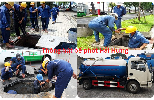 thông hút bể phốt ngầm tại hòa bình